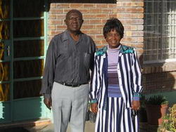 Proud adoptive Botswana couple